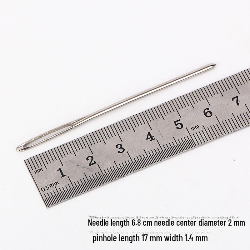 Set Ace cu Vârf Rotunjit și Ochi Mare pentru Pulover, Broderie cu Panglică și Tricotat