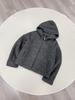 70% Wool Full-Zip Mohair Hooded Sweater Jacket for Autumn/Winter