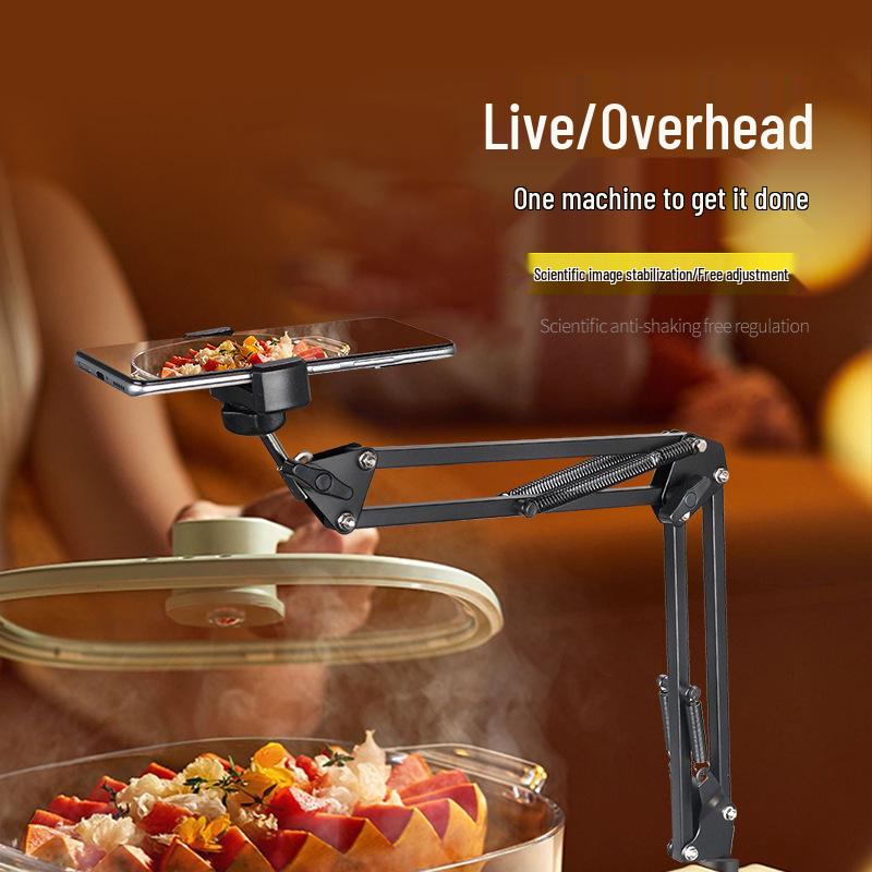 Adjustable Floor Stand with Mechanical Arm for Mobile, Tablet, and Overhead Viewing