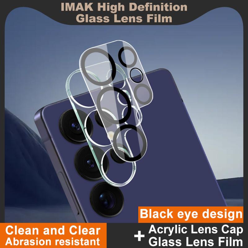 For Samsung Galaxy S25 Ultra 5G Glass IMAK High Definition Integrated Glass Lens Film Black Eye Design