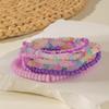 Summer New Colorful Rice Bead Gravel Bracelet Women's Jewelry Beach Bracelet 8-Piece Set