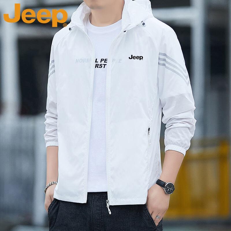 JEEP Men's Lightweight Hooded Sun Protection Jacket