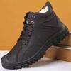 Herren Große Fleecegefütterte Baumwoll-Wanderschuhe, Weiche Sohle Rutschfest Lässige Outdoor-Schnee-Stiefel (2025)