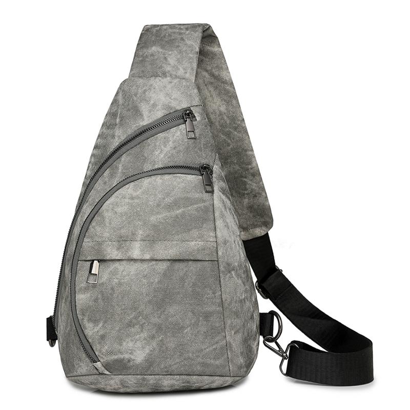 Soft Leather Chest Bag Outdoor Crossbody Bag Vintage Women's Shoulder Bag