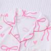 Set Pigiama con Stampa Fiocco e Revers: Completo Estivo a Maniche Corte e Pantaloncini Larghi da Donna