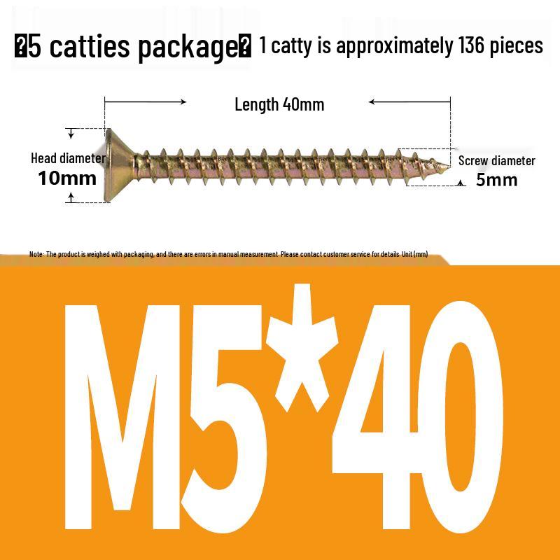 Eco-friendly Self-tapping Phillips Flat Head Screws for Fiberboard and Wall Panels