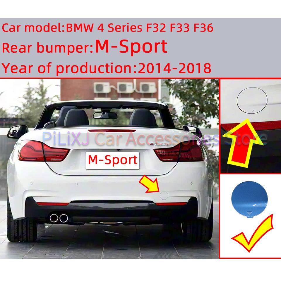 For BMW 4 M F32Coupe F33Cabrio F36Gran Coupe 2013-2018#51128060849 Auto Rear Bumper Tow Hook Cover Trailer Lid Decoration Cap