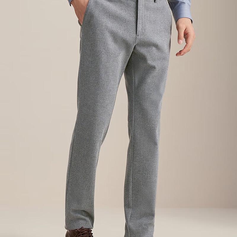 

Youngor Men s Wrinkle-Resistant Cotton Blend Casual Trousers 35 (180)88A