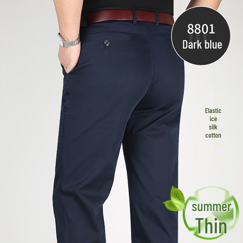 Perky Kangaroo 2023 Herren Eisseide Baumwolle Stretch Freizeit Hose für Mittelalte und Ältere