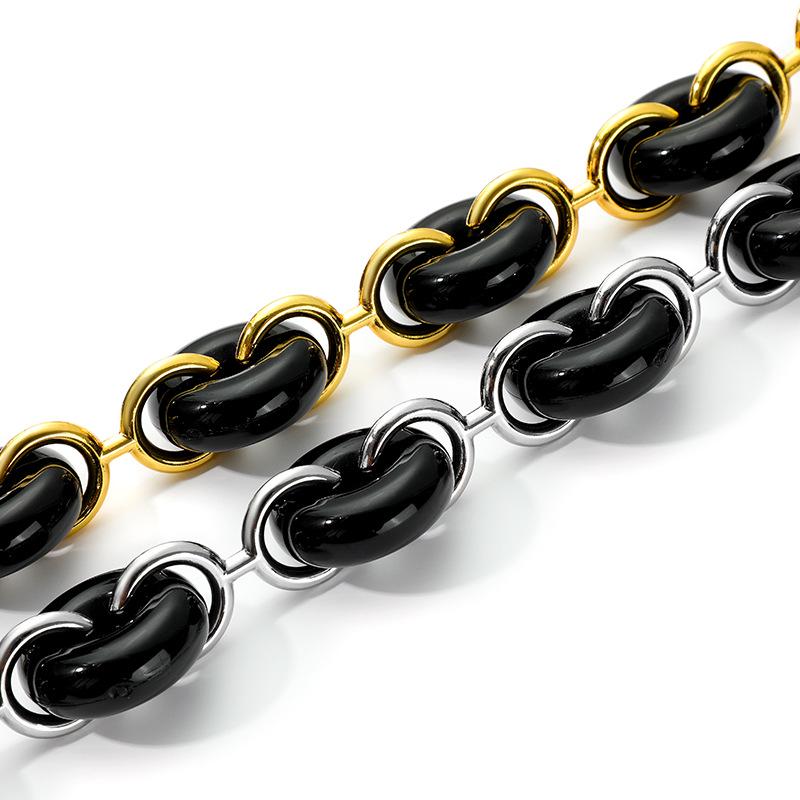 Donut Resin Acrylic Alloy Chain Strap for Shoulder, Crossbody & Underarm Bags