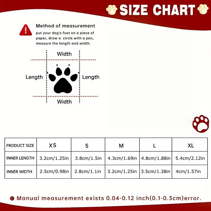 1Set Velvet Daily Pet Snow Boots Multiple Sizes Comfortable Anti Slip Durable Taking Photos Pet Socks Protecting Soft Outdoor