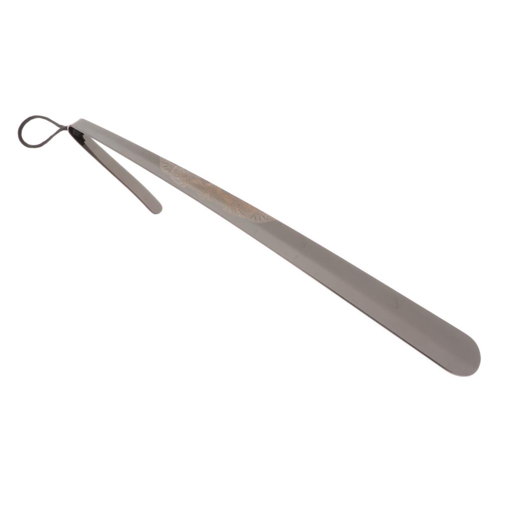 Buy Premium Stainless Steel Shoe Horn Heavy Duty Long Handle Shoehorn with Loop at affordable