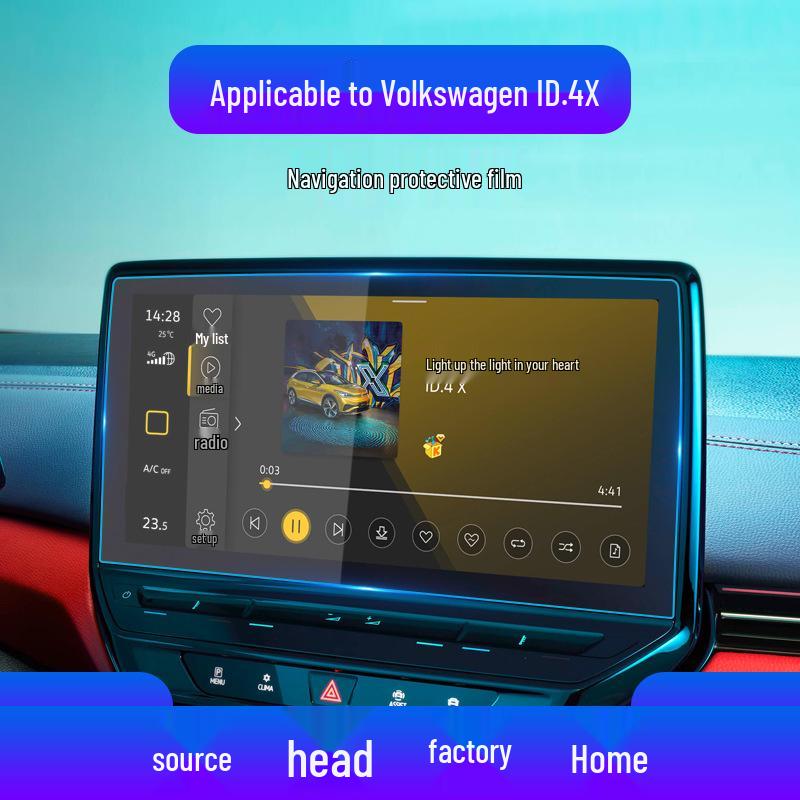 Car Accessories: Tempered Film Instrument & Protective Sticker for Guanghe ID3, ID4X, ID6X Navigation and Central Control Screens