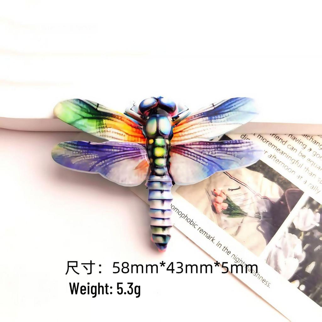 Gradient Dragonfly Resin Accessories for Jewelry, Hair, and Phone Cases
