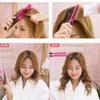 Portable Folding V Type Hair Straightener Brush DIY Hairdress Tool Hairdressing Combs Hair Styling Natural Curling Comb Hair