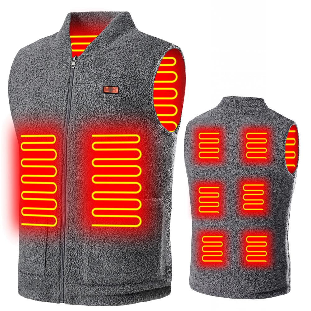 Vīriešu viedā apsildāmā veste USB uzlādējama