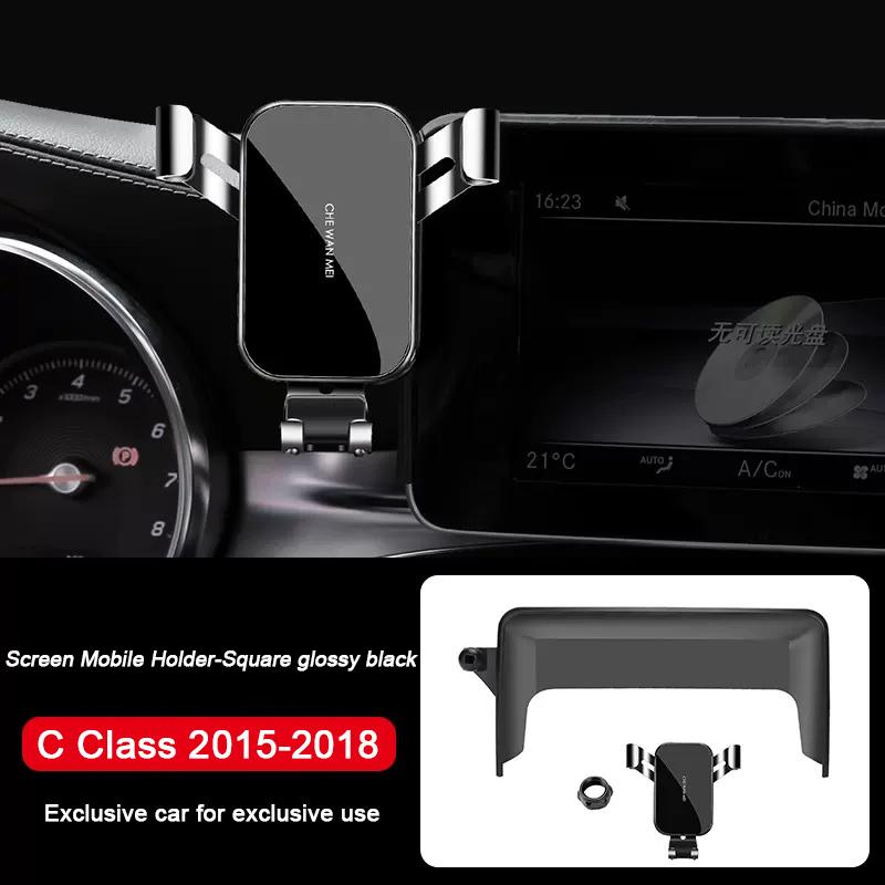 

Для Mercedes Benz C200 V-Class GLC W205 W206 W447 X254 X253 Спеціальний Дисплей Автомобільний Екран Тримач для Телефону Бездротова Зарядка Навігація Square-C 15-18