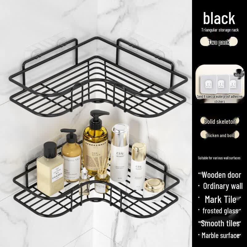 No-Drill Suction Cup Corner Shelf
