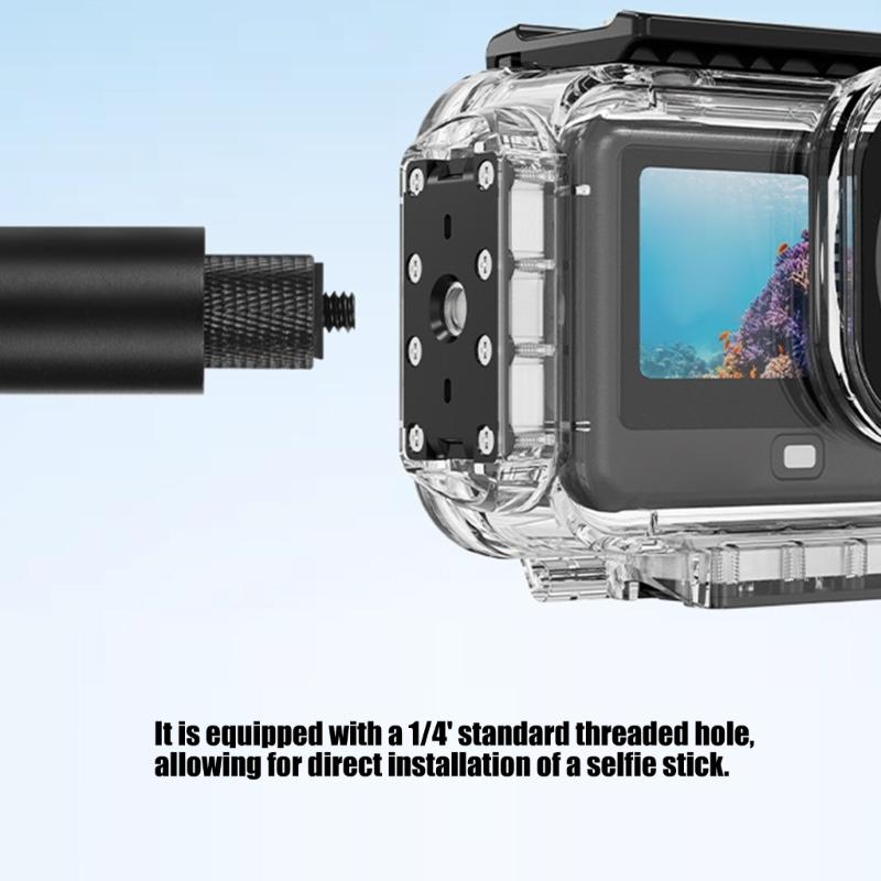 Professional 60m Waterproof Housing Case For Action 6 Camera Diving Case Shell With Magnetic Quick Release 1/4in Hole