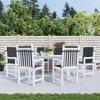 VidaXL Garden Chair Cushions Low Back Set of 6 Black 314138