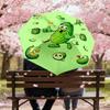1pc Cucumber Character Pattern Umbrella Design Automatic Opening and Closing Umbrella, High-quality Travel Umbrella,  c1128001