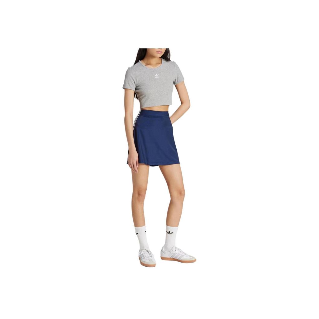 Adidas Originals Women Adicolor 3 Stripes Mini Skirt Night Indigo JD0283