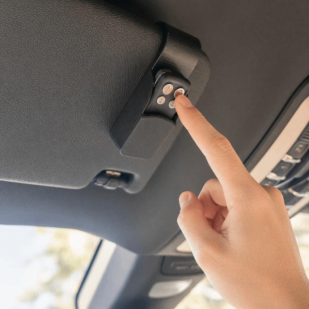 Anti-lost Garage Door Remote Holder Clip On Visor Organizer Car Sun Visor Garage  Car Interior