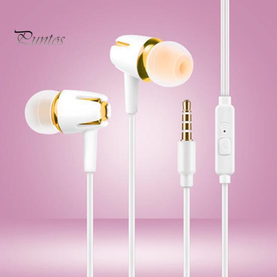 Wired Universal Noise Cancelling Stereo In-ear Earphone Phone Headset with Mic