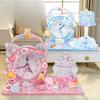 Children's Homemade Small Alarm Clock Handmade DIY Cream Glue Ins Style Student Special Silent Cute Clock Creative Ornament