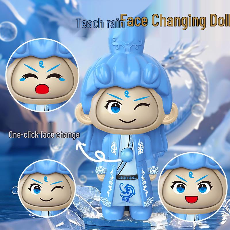 Nezha Emoji Face-Changing Toy Pendant: Fun & Creative Decompression Ornament