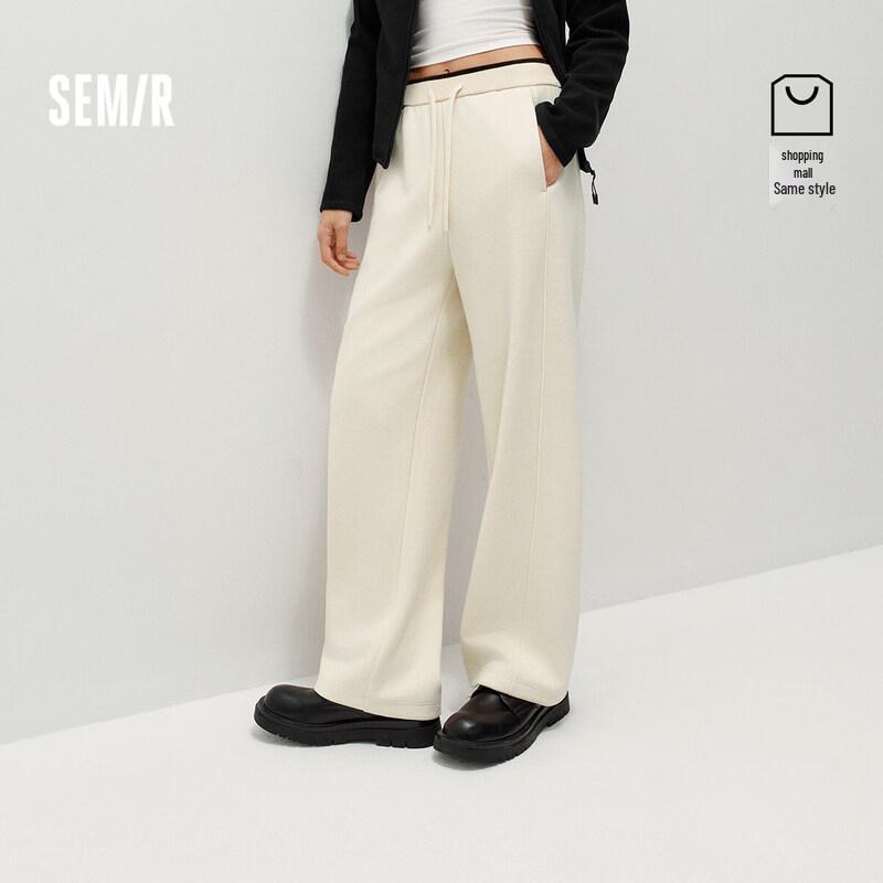 

Semir Women s Winter Wide-Leg Casual Pants L