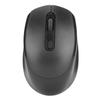 Wireless Mechanical Mouse Ergonomic Design 3 Level Adjustable DPI 1600DPI 2.4G USB Rechargeable MouseBlack