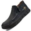Handmade Split Leather Boots Men Shoes Comfortable Ankle Boots For Men Casual Shoes Large Size Tooling Shoes