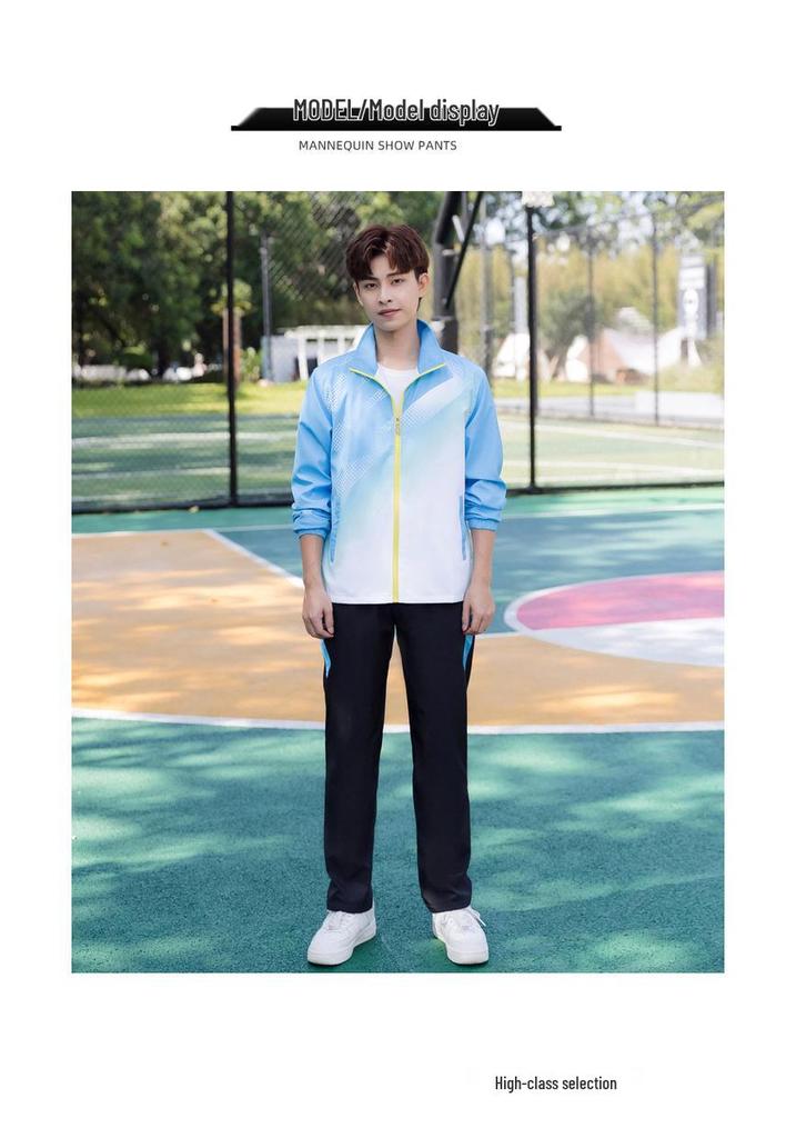 Unisex Spring-Autumn Sportswear Set: Student & Coach Casual Team Uniform
