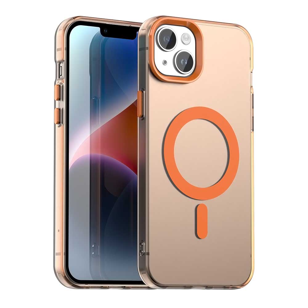 Candy Series For iPhone 15 Case Compatible with MagSafe PC+TPU+PET Anti-Drop Phone Cover