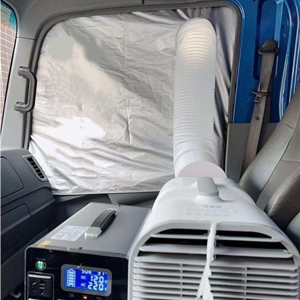 Heat Insulation Truck Portable Air Window Seal Cloth Thickened Shading Cover Vehicles Use