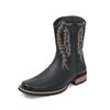 Designer Men's Retro Western Cowboy Boots Mens Fashion Patchwork Embroidery Mid-calf Leather Boot Designer Casual Shoes For Men