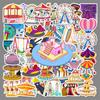 50PCS Creative Cartoon Stickers: Waterproof Decals for Scooter, Laptop, Car, Motorcycle, and More