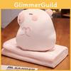 Plush Cartoon Capybara Toy Pillow Blanket Combo Convenient Multi Functional Doll