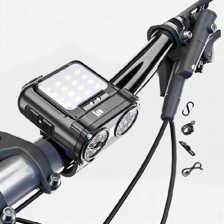 Cycling Bicycles Front Light 1500mAh 900lumens Compacts Rechargeable Bike Lamp for Various Terrains