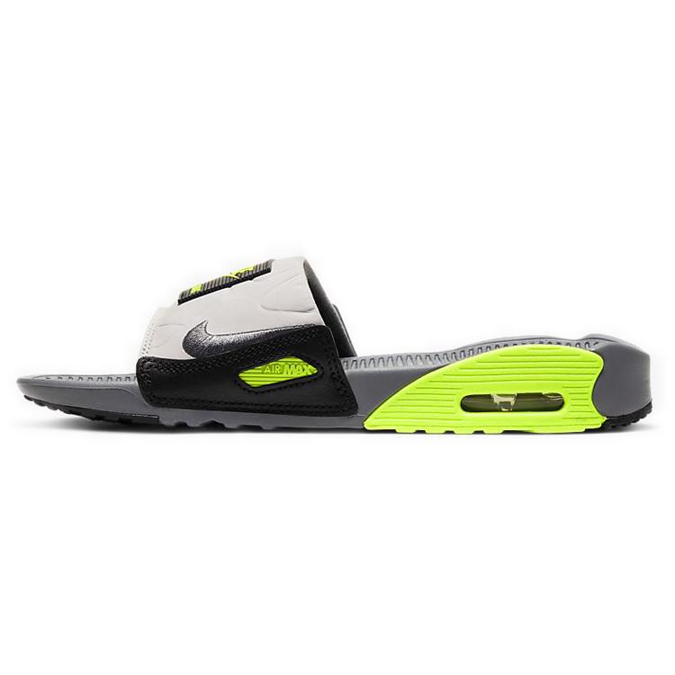 

Новые женские шлепанцы Nike Air Max 90 Slide Дымчато-серый Вольт Черный CT5241-001 36.5