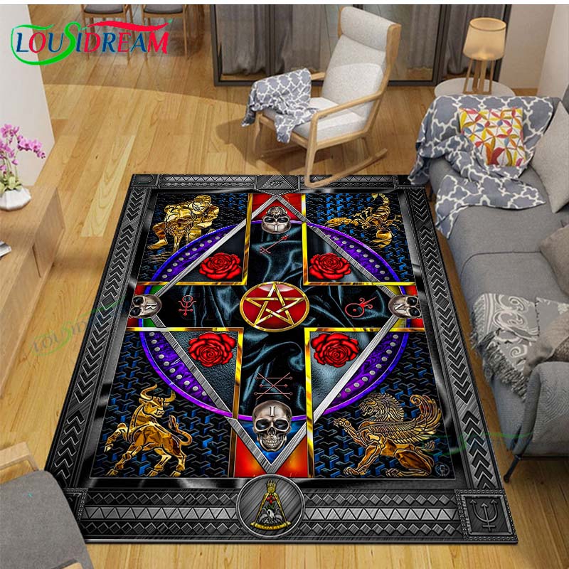 Fashion Freemasonry Carpets Bedroom Becoration Living Room Decoration Carpets for Bed Room Rug Anime Rug  Area Rug
