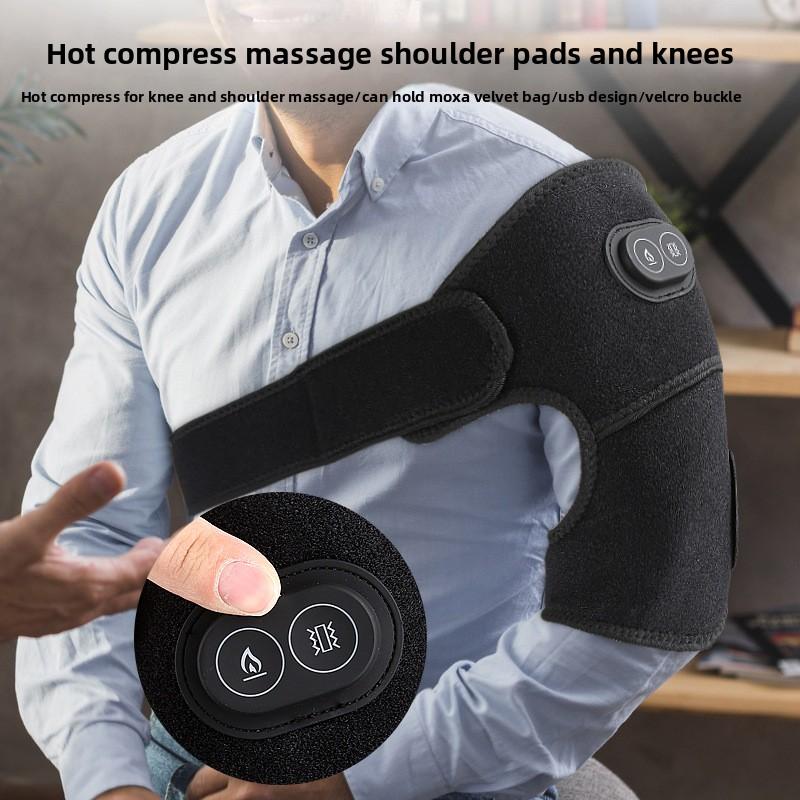 New Shoulder and Knee Dual-purpose USB Rechargeable Hot Compress Elastic Pressurized Massage Protective Gear