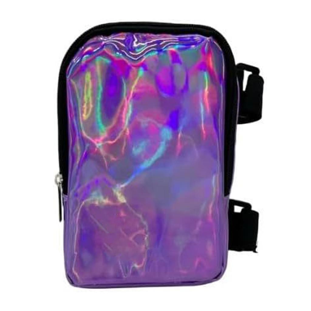 Women's Holographic Thigh Bag Adjustables Straps Waist Pouch For Outdoor Waterproof Running Leg Bag Sports Mobile Phone Holder