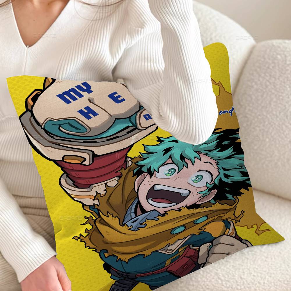 My Hero A-Academia Deku Cushion Cover Pillow Cover Decor Pillowcase Printed Cushion Case for Couch