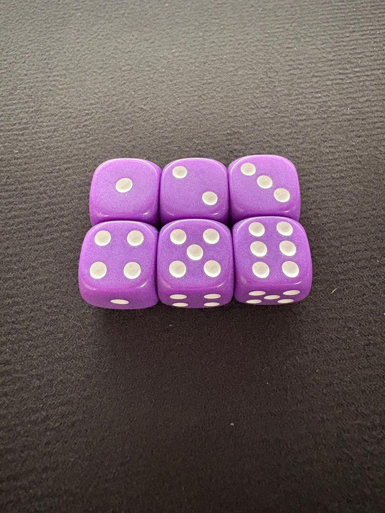 16mm Solid Color Rounded Corner Acrylic Dice - Board Game & RPG Accessory