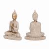 Meditating Seated Buddha Statue Carving Figurine Craft for Home Decoration Ornament (A Gold)