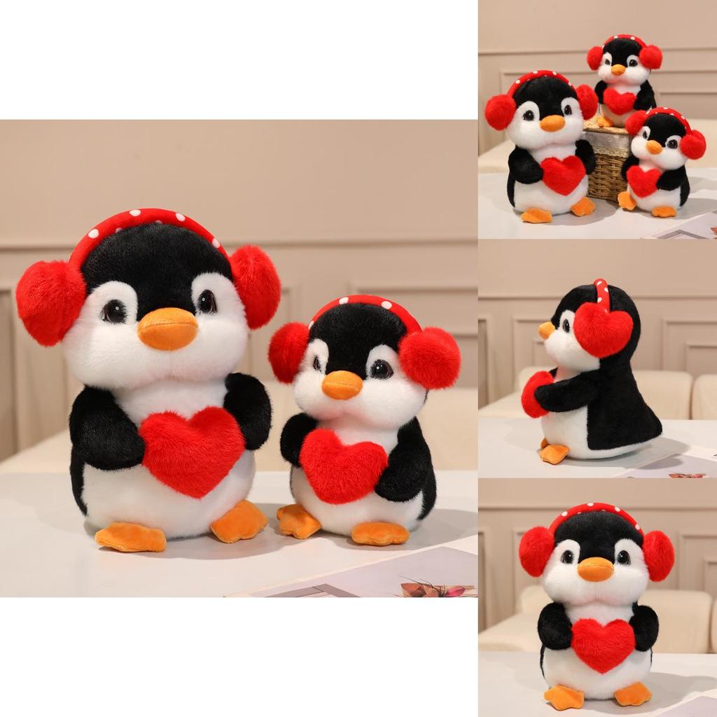 Penguin Plush Toy With Headphones For Kids And Gift Giving