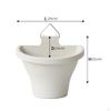 Elegant Hängande Blomkruka med Dräneringssystem - Modern Väggdekoration för Trädgårdar