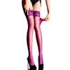 Sexy Women 0D Thin Oil Glossy Shiny Pantyhose Lace Sheer See Through Maid Stockings Shaping Elastic Sock Overknee